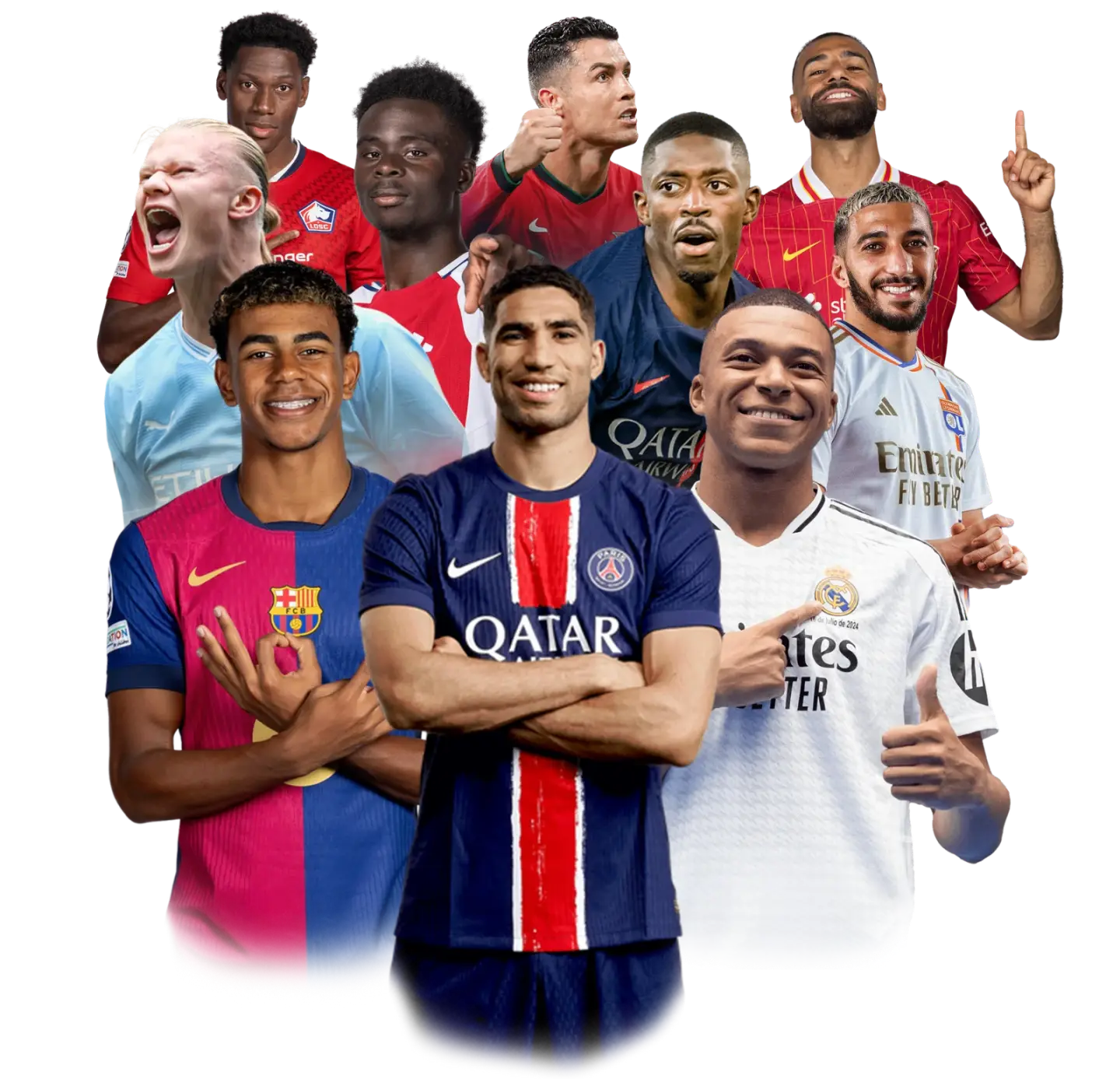 Football stars from leagues around the world on Infomir IPTV